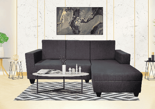 Holmes L-Shape Sofa (Grey)
