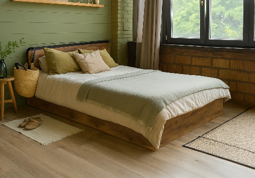 Lucus Metal Frame Storage Bed