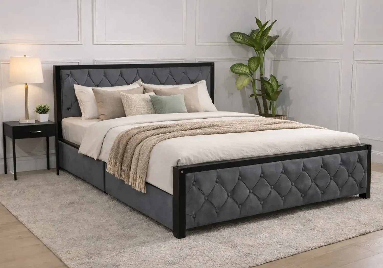 Noah Upholstered Storage King Bed