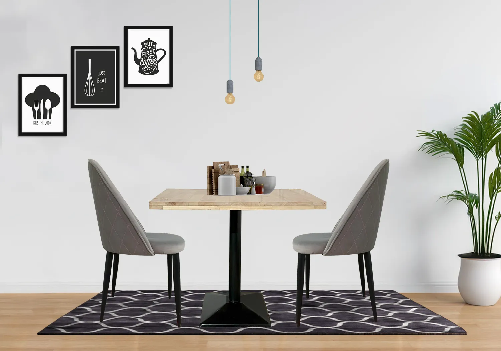 Wooden Dining Table Square with Nelson Chair Combo