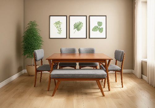 Hudson 6-Seater Dining Table & Chair Set