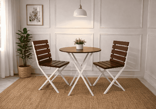 Picasso Patio Set (Brown & White)