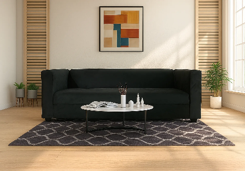 Aria 3-Seater Sofa (Black)