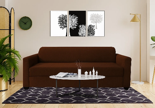 Aria 3 Seater Sofa (Brown)