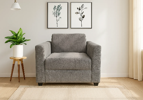 Jane Sofa 1 Seater (Grey)