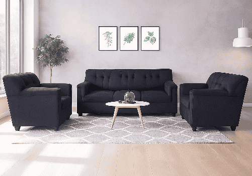 Jute Sofa 5 Seater (Grey)