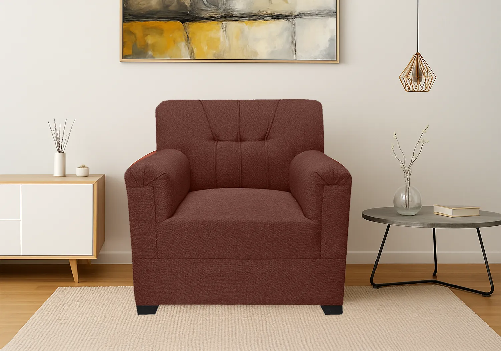 Jute Sofa 1 Seater (Brown)