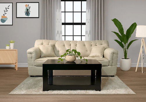 Jute Sofa 3 Seater (Beige)