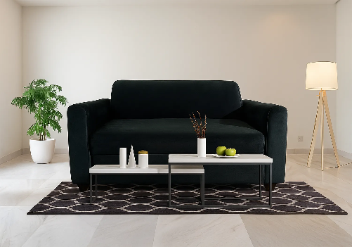Monroe 2 Seater Sofa (Black)