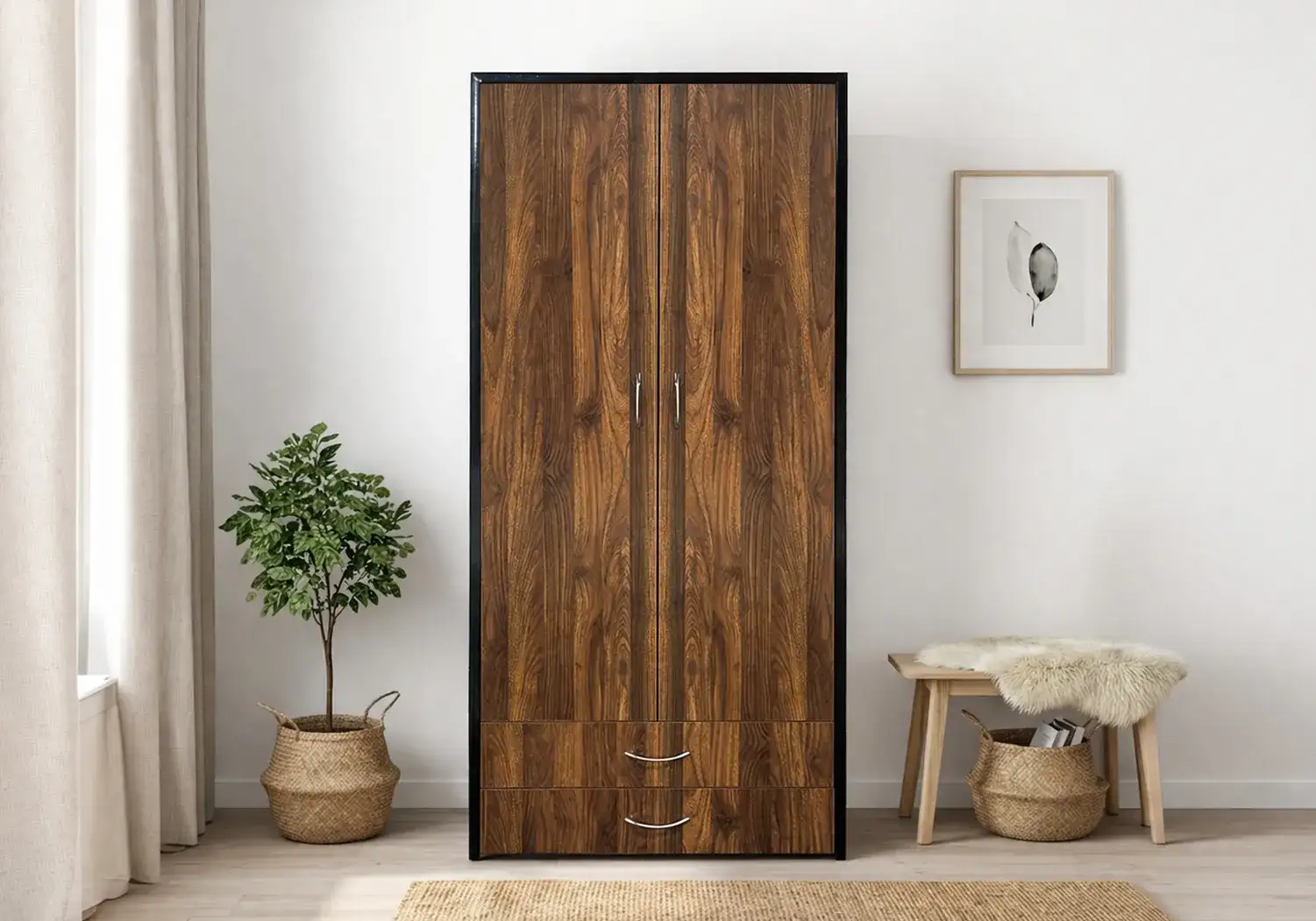 Flora 2-Door Wardorbe (Without Mirror)