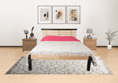 Rubberwood Double Bed (HYD)