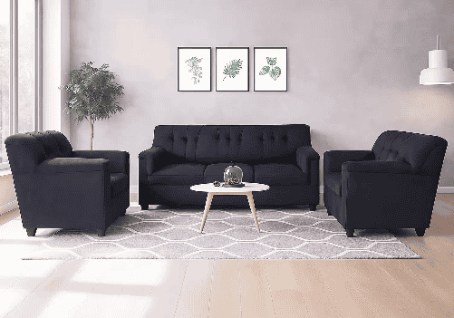 Jute Sofa 5 Seater (Grey)